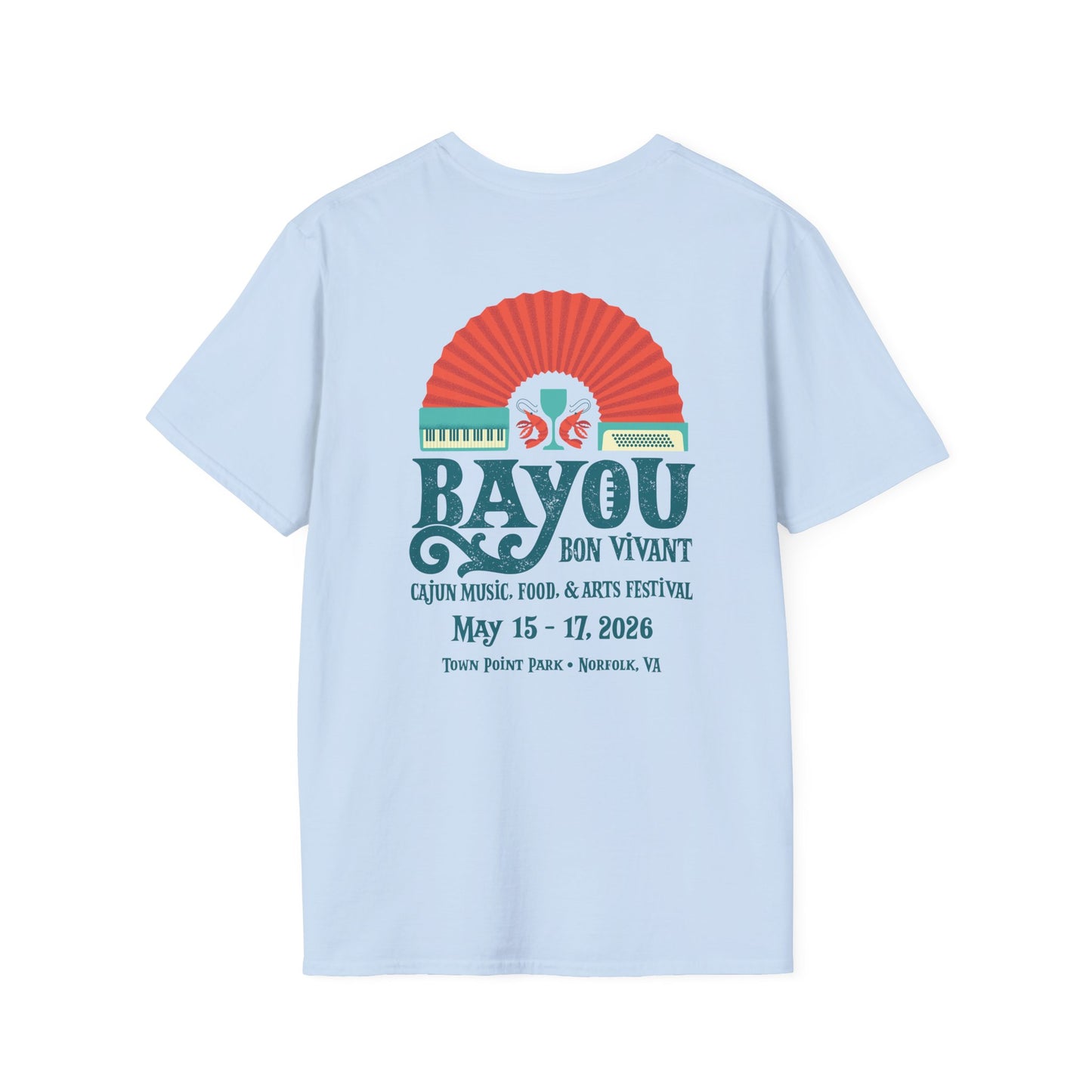 Bayou Bon Vivant Festival T-Shirt — Cajun Music, Food & Arts Tee (May 15–17, 2026)
