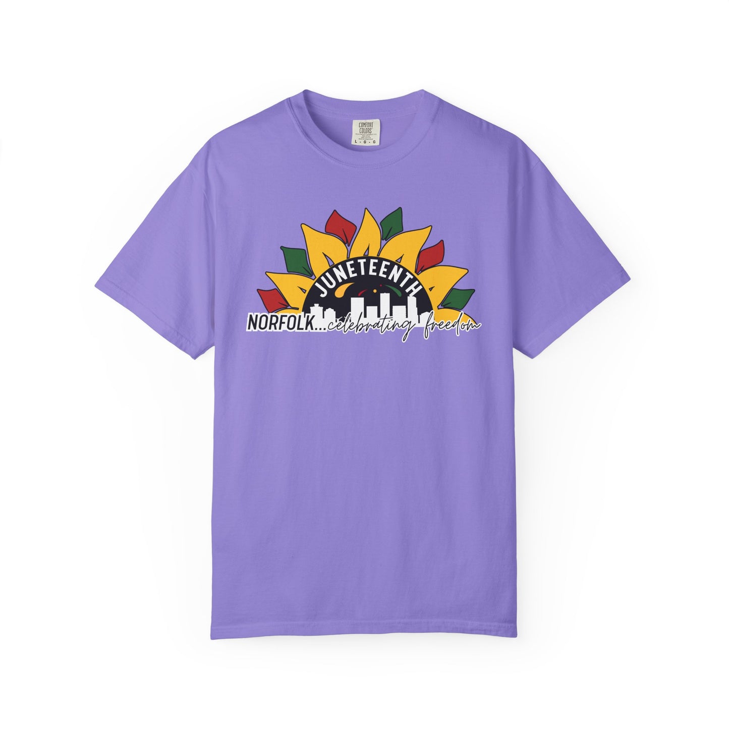 Juneteenth Norfolk T-Shirt — Celebrating Freedom Sunflower Graphic
