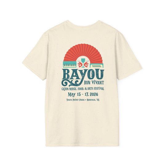 Bayou Bon Vivant Festival T-Shirt — Cajun Music, Food & Arts Tee (May 15–17, 2026)