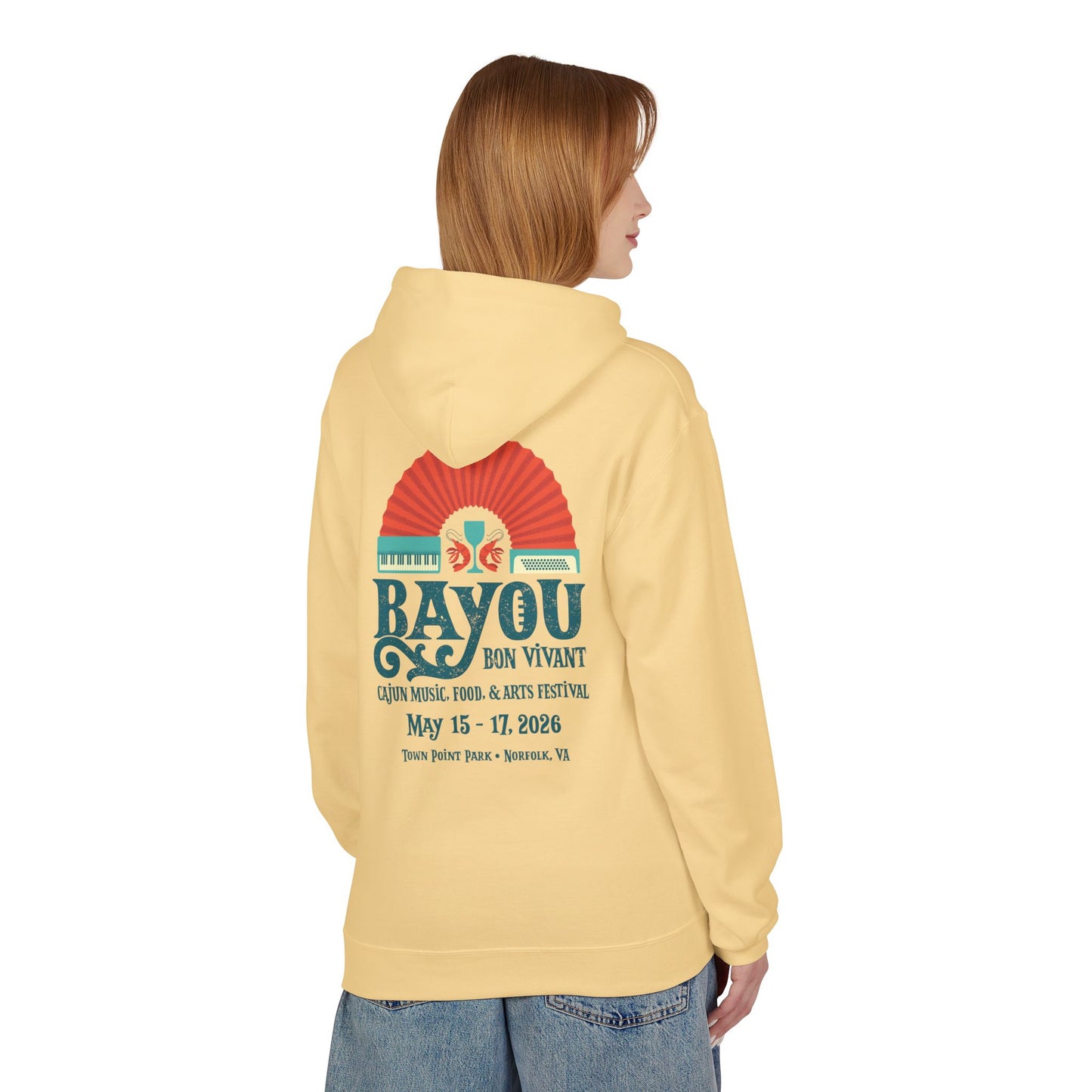 Bayou Bon Vivant Festival Hoodie — Cajun Music & Arts Event Pullover