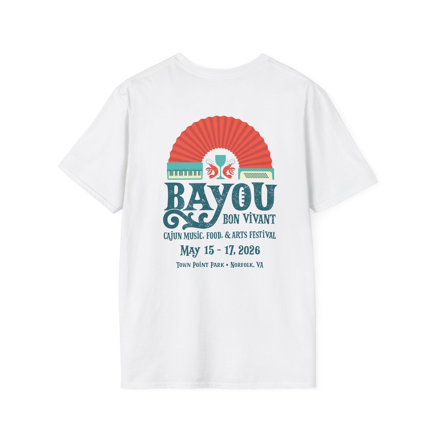 Bayou Bon Vivant Festival T-Shirt — Cajun Music, Food & Arts Tee (May 15–17, 2026)