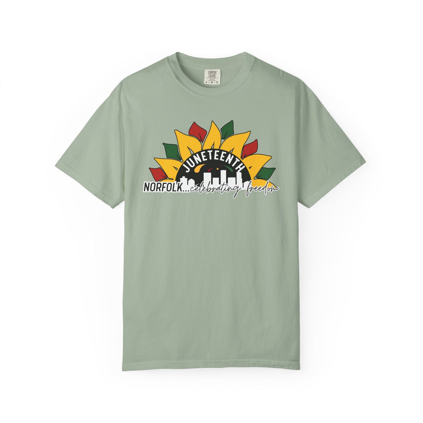 Juneteenth Norfolk T-Shirt — Celebrating Freedom Sunflower Graphic
