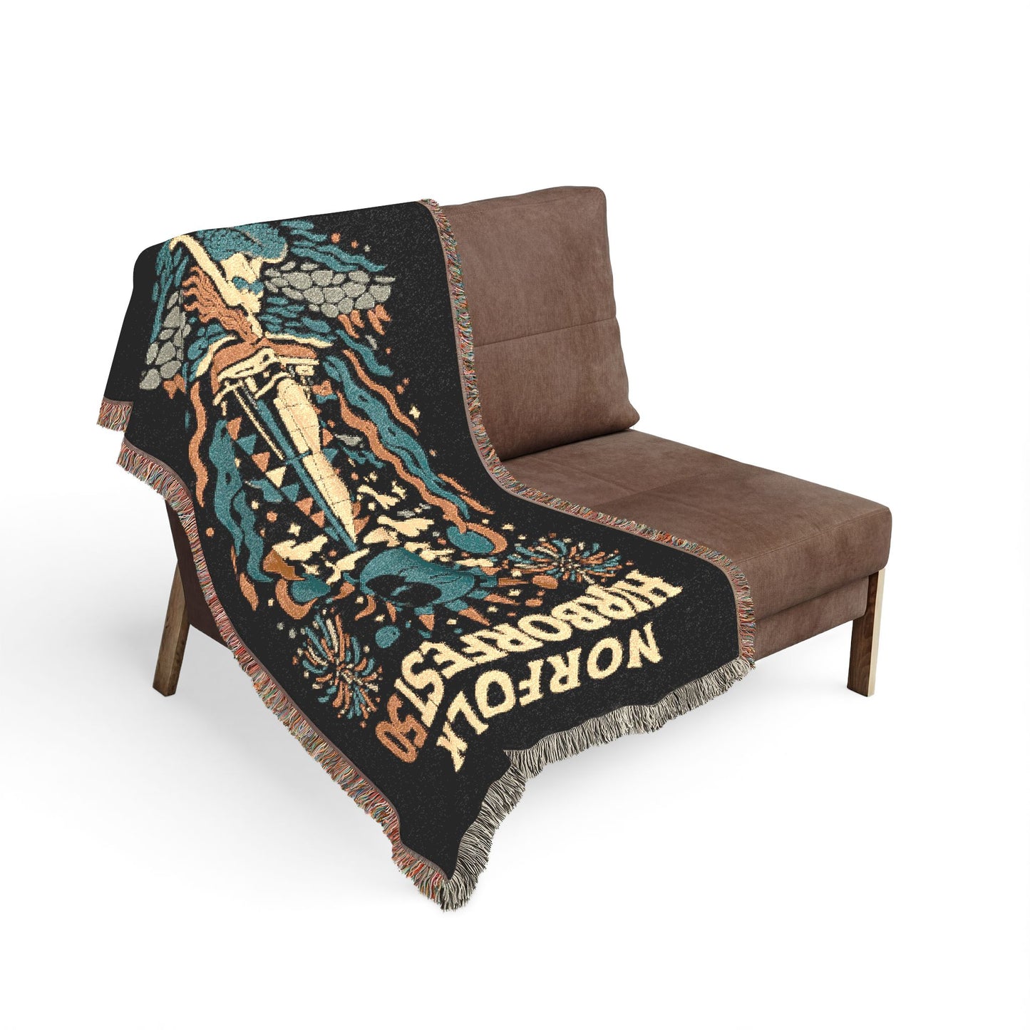 Norfolk Harborfest Woven Throw Blanket
