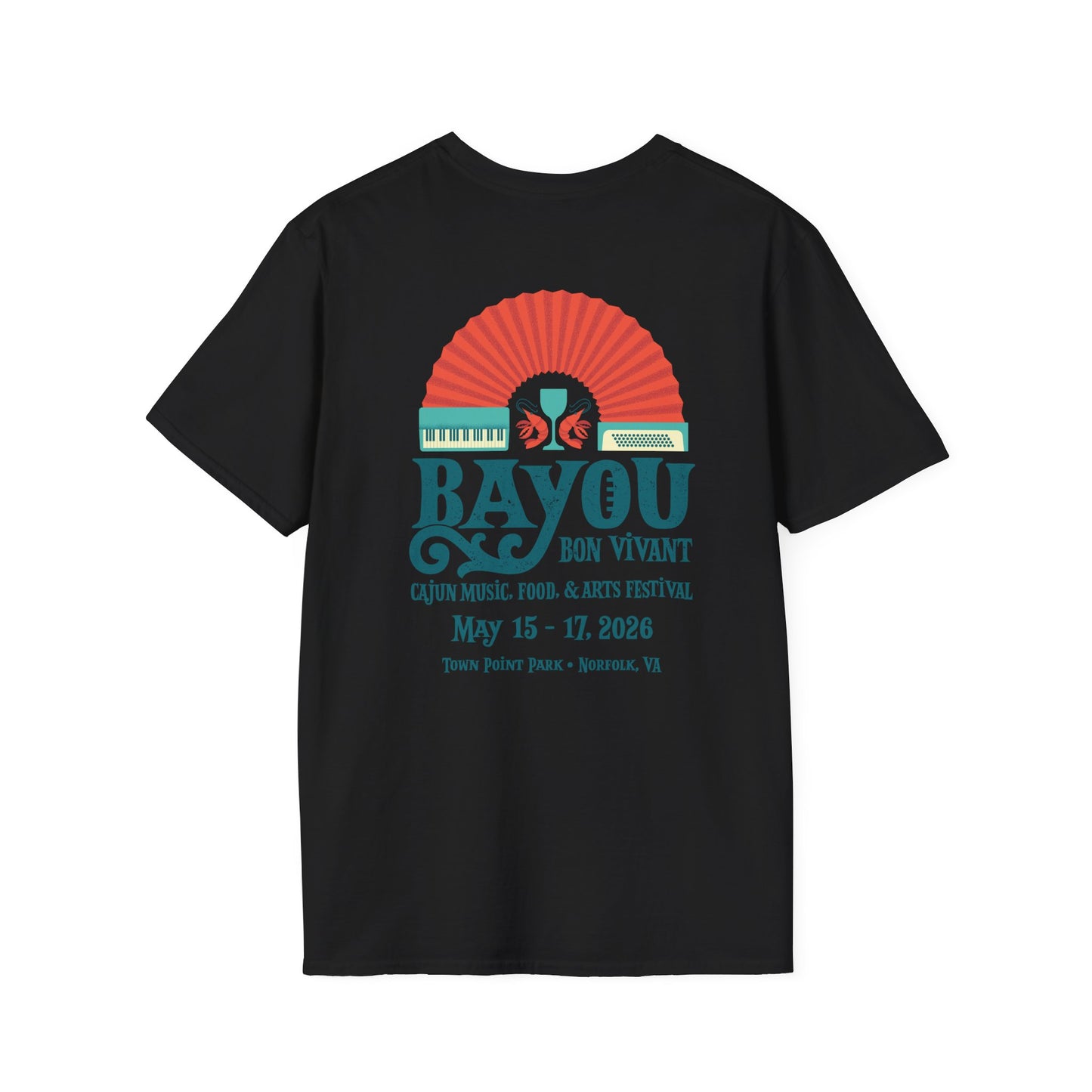 Bayou Bon Vivant Festival T-Shirt — Cajun Music, Food & Arts Tee (May 15–17, 2026)