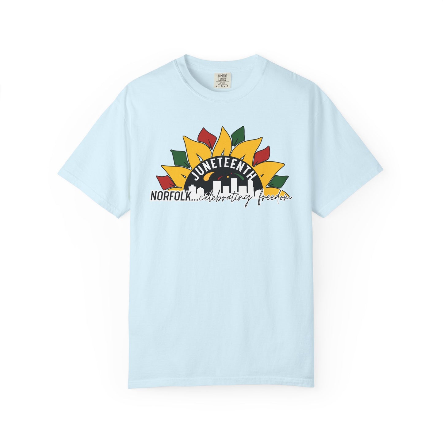 Juneteenth Norfolk T-Shirt — Celebrating Freedom Sunflower Graphic