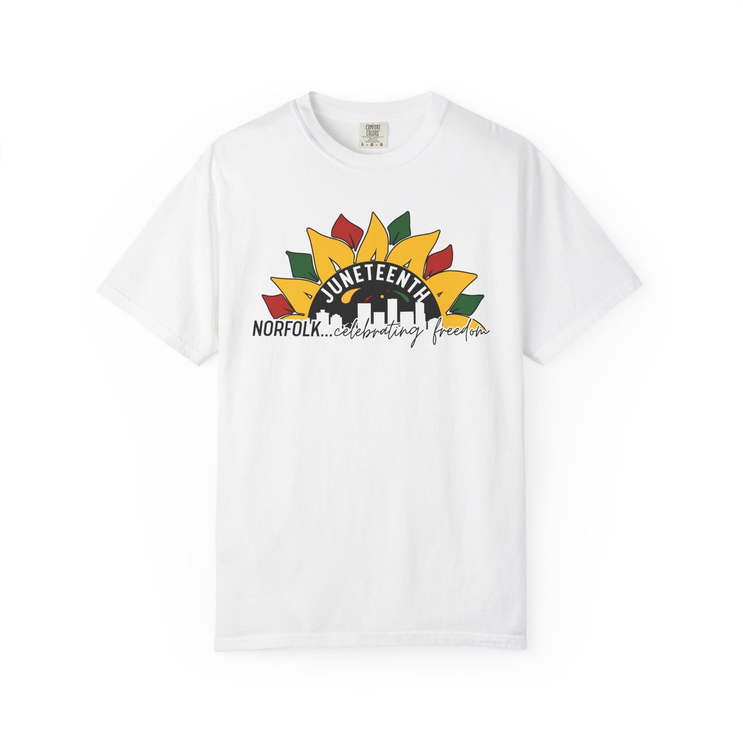 Juneteenth Norfolk T-Shirt — Celebrating Freedom Sunflower Graphic