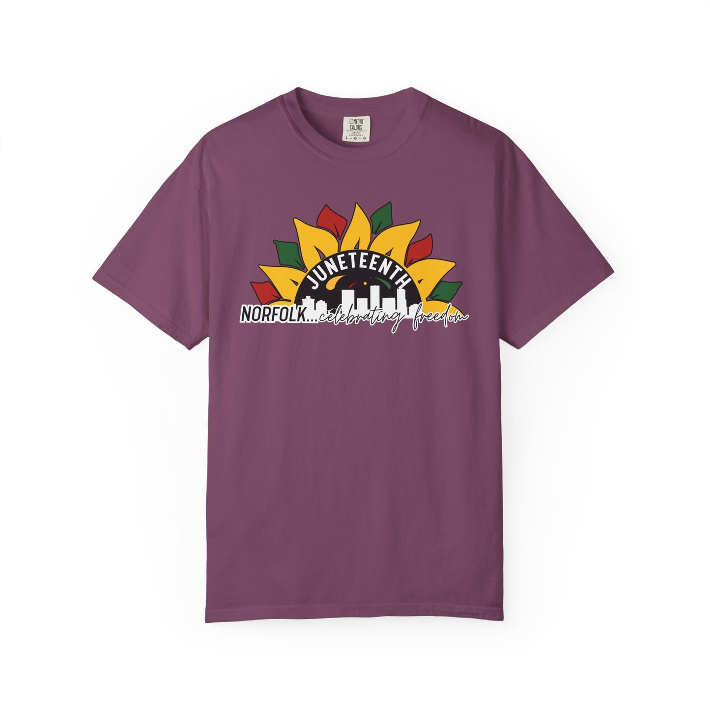 Juneteenth Norfolk T-Shirt — Celebrating Freedom Sunflower Graphic