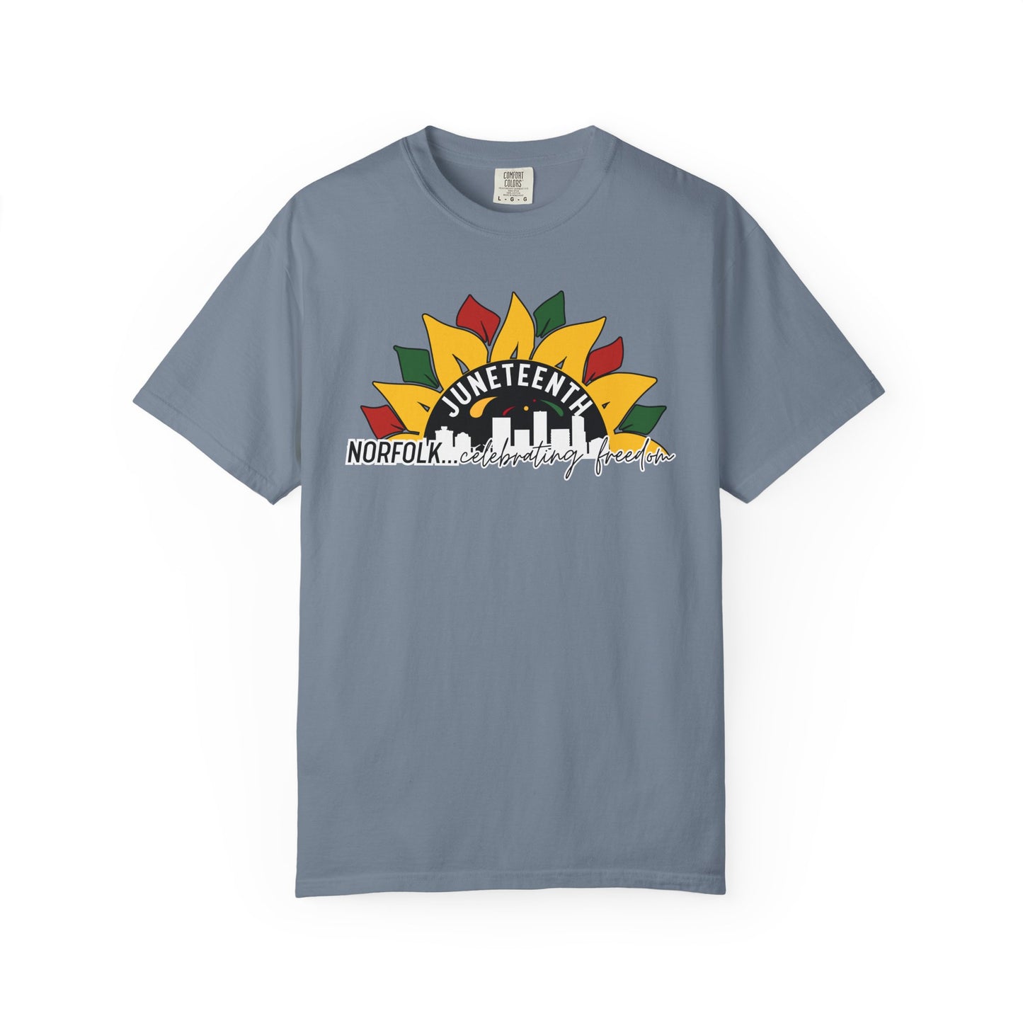 Juneteenth Norfolk T-Shirt — Celebrating Freedom Sunflower Graphic