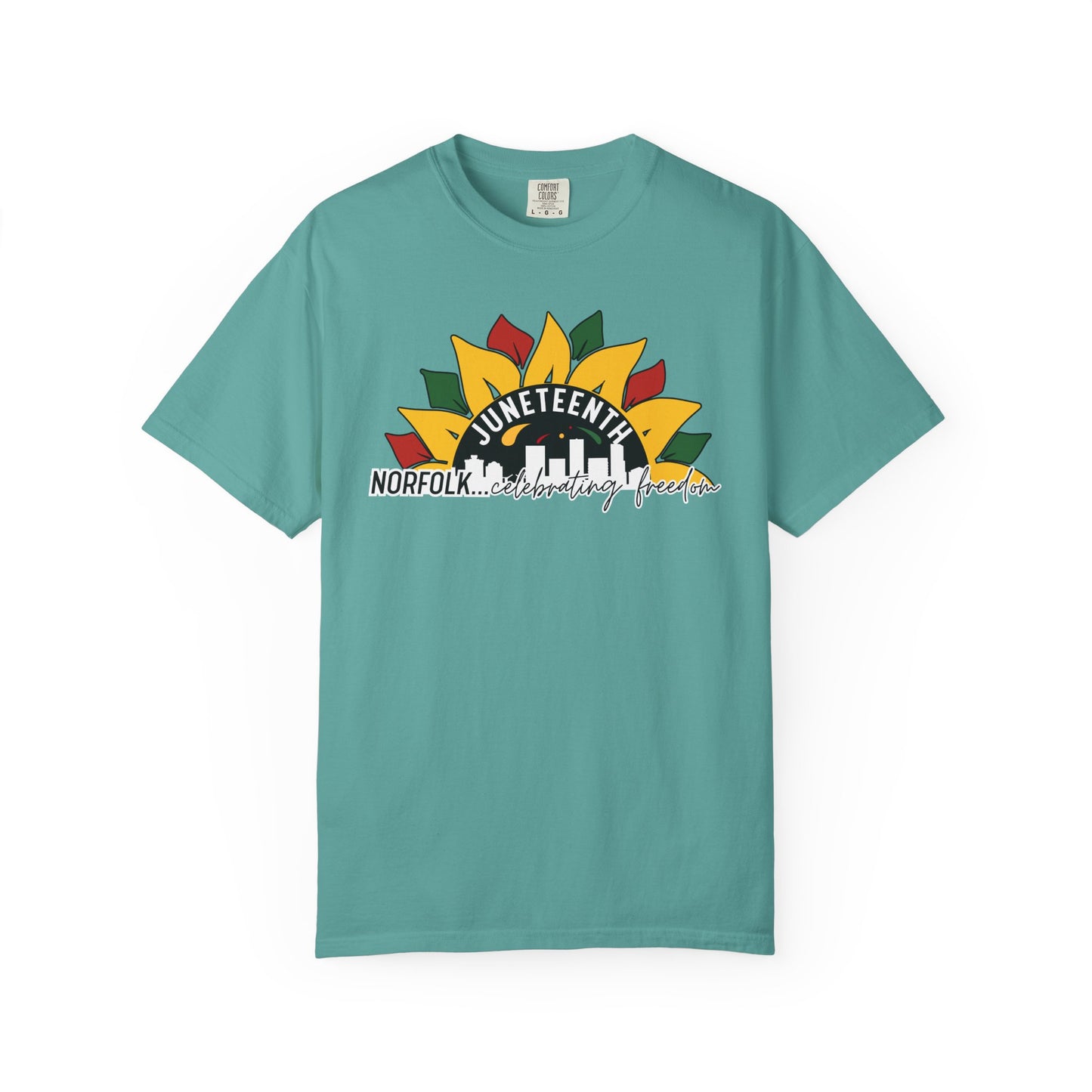 Juneteenth Norfolk T-Shirt — Celebrating Freedom Sunflower Graphic